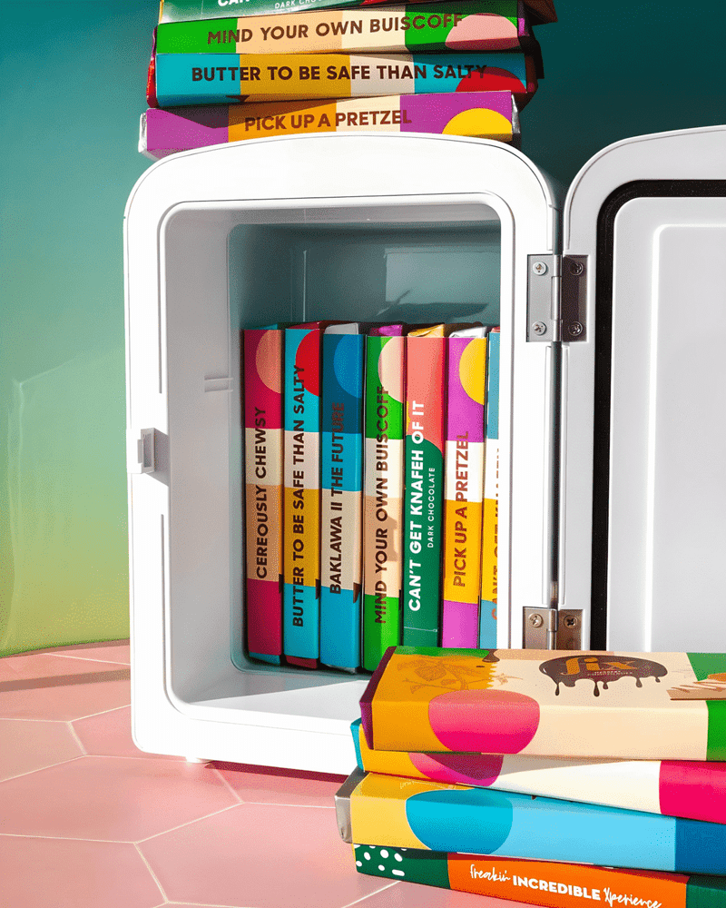 Fix Hero Box containing 18 assorted chocolate flavors in premium packaging.